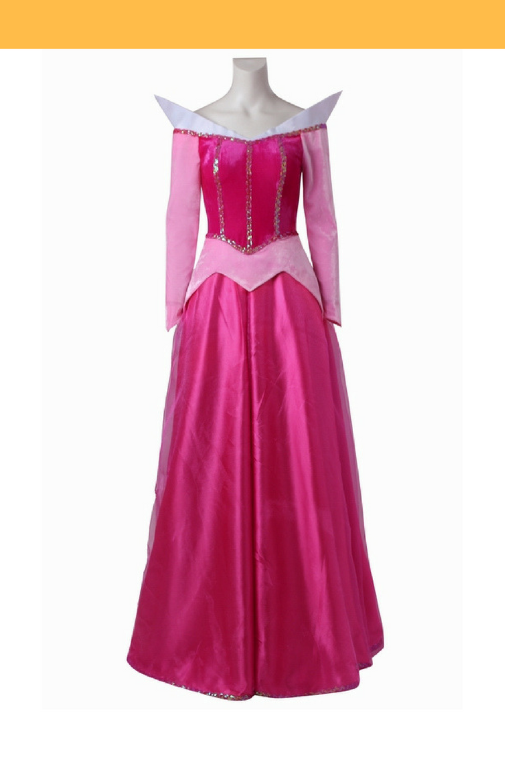 Princess Aurora with Velvet Sleeves Sleeping Beauty Cosplay Costume Princess Aurora with Velvet Sleeves Sleeping Beauty Cosplay Costume