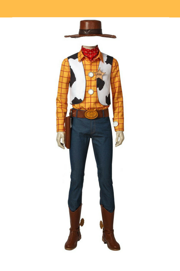 Cosrea Disney No Option Toy Story Sheriff Woody Cosplay Costume