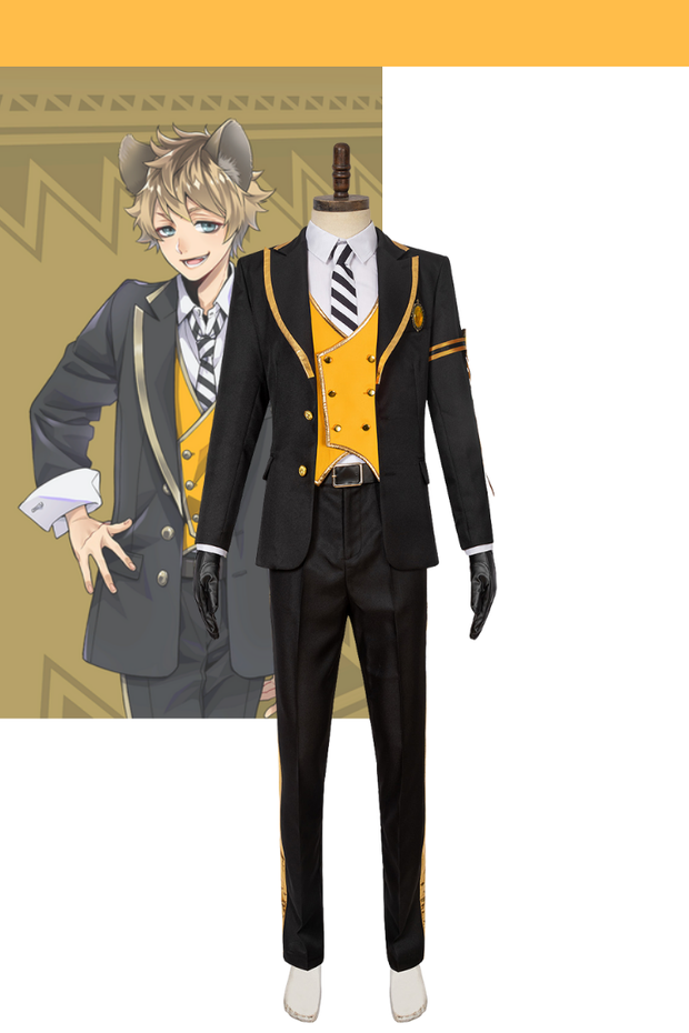 Cosrea Disney No Option Twisted Wonderland Heartslabyul School Uniform Yellow Ver Cosplay Costume