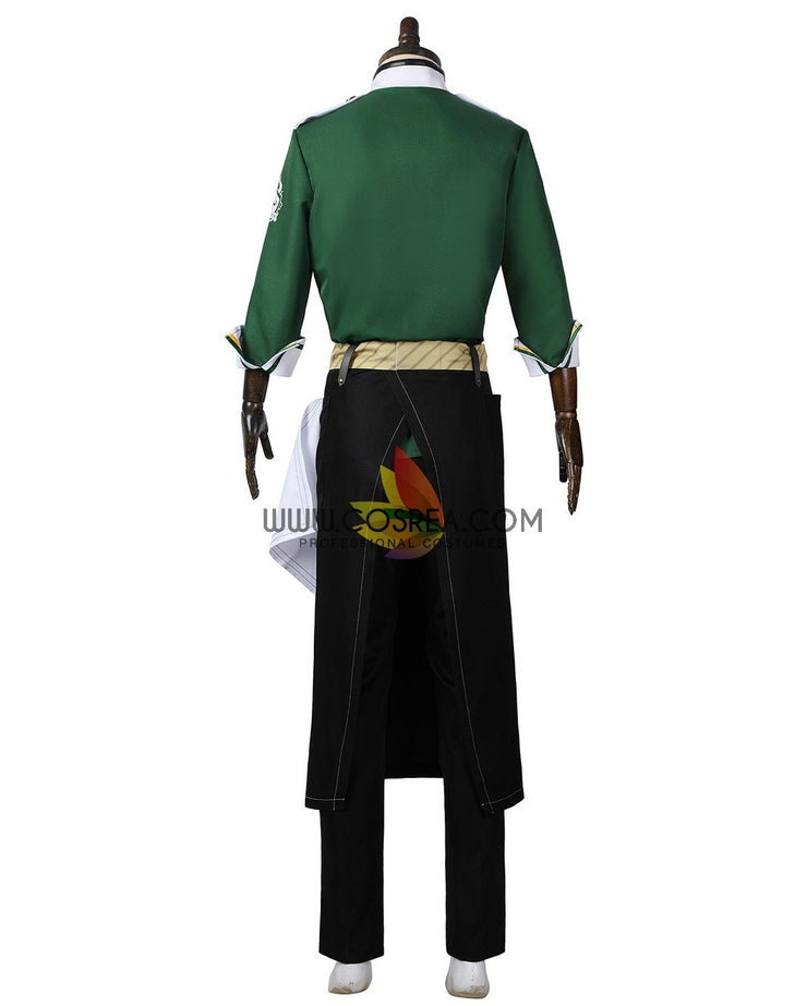 Cosrea Disney No Option Twisted Wonderland NRC Master Chef Green Uniform Cosplay Costume