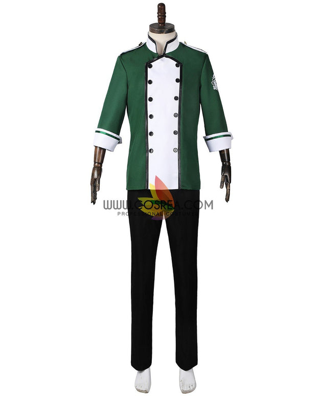 Cosrea Disney No Option Twisted Wonderland NRC Master Chef Green Uniform Cosplay Costume