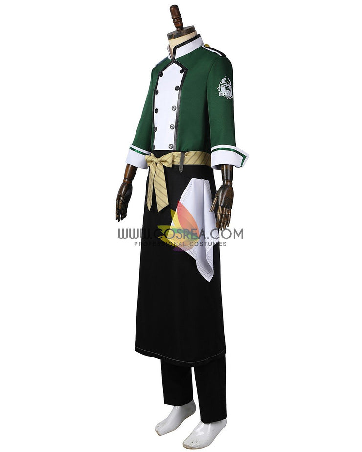 Cosrea Disney No Option Twisted Wonderland NRC Master Chef Green Uniform Cosplay Costume