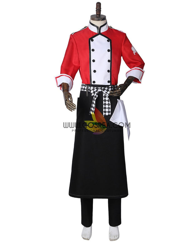 Cosrea Disney No Option Twisted Wonderland NRC Master Chef Red Uniform Cosplay Costume