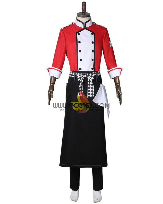 Cosrea Disney No Option Twisted Wonderland NRC Master Chef Red Uniform Cosplay Costume
