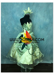 Cosrea Disney Princess And The Frog Tiana Floral Brocade Children Size Cosplay Costume
