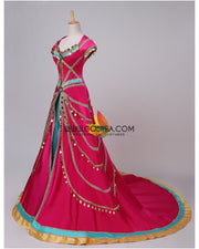 Princess Jasmine Formal Magenta Live Action Movie Cosplay Costume