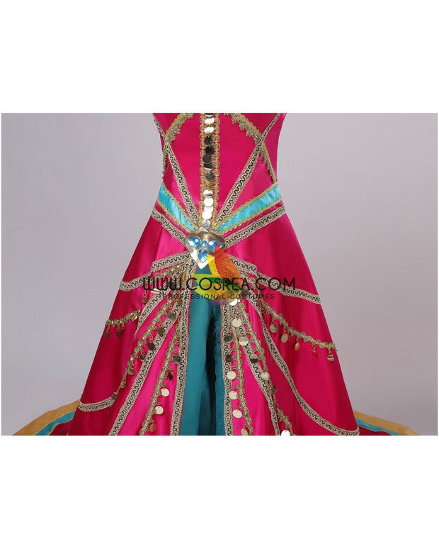Princess Jasmine Formal Magenta Live Action Movie Cosplay Costume
