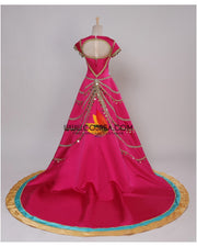 Princess Jasmine Formal Magenta Live Action Movie Cosplay Costume