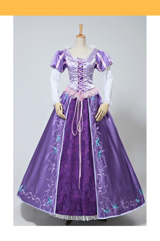 Cosrea Disney Rapunzel Brocade Embroidered Cosplay Costume