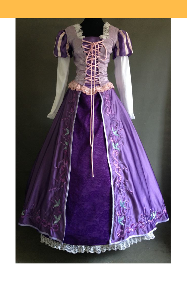 Cosrea Disney Rapunzel Classic Embroidered Cosplay Costume