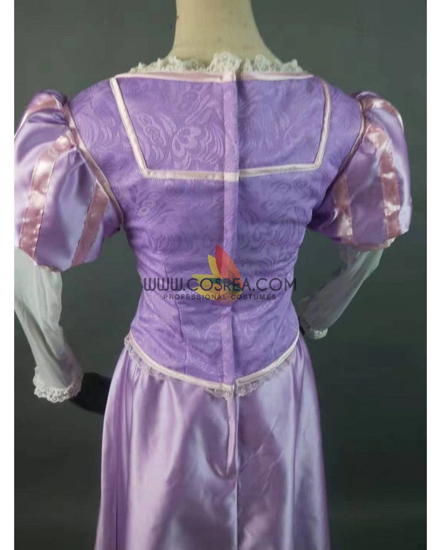 Cosrea Disney Rapunzel Classic Embroidered With Brocade Satin Cosplay Costume