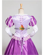Princess Rapunzel Classic Floral Brocade Cosplay Costume