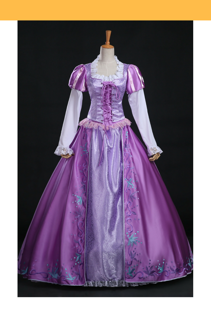 strapless open back dress Cosplay Costume Tangled Rapunzel Dress Princess Tangled Rapunzel –  Mermaidcosplay main image 1