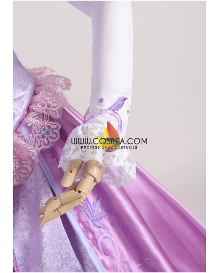 Princess Rapunzel Lilac Purple Brocade Cosplay Costume