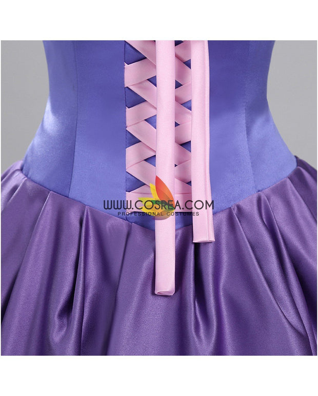 Princess Rapunzel Orchid Purple Satin Cosplay Costume