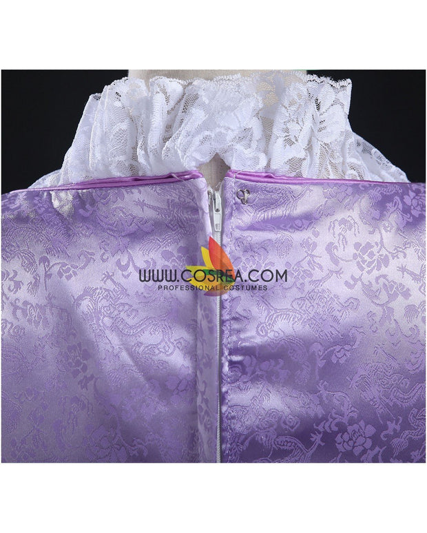 Princess Rapunzel Park Inspired Brocade Satin Cosplay Costume