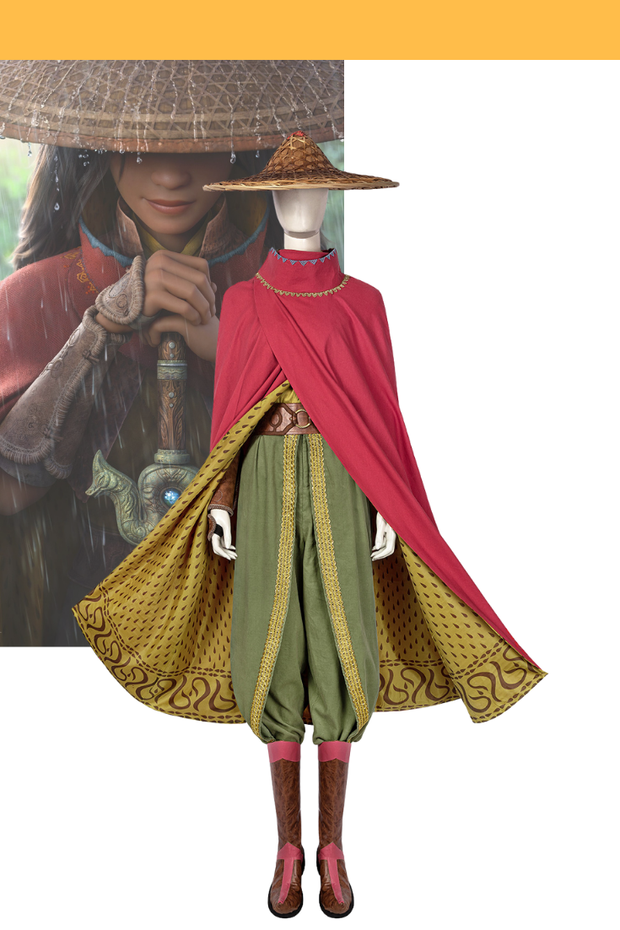 Cosrea Disney Raya And The Last Dragon Linen Version Cosplay Costume