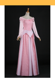 Cosrea Disney Sleeping Beauty Aurora Blush Pink Brocade Cosplay Costume