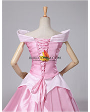 Princess Aurora Classic Brocade Satin Sleeping Beauty Cosplay Costume