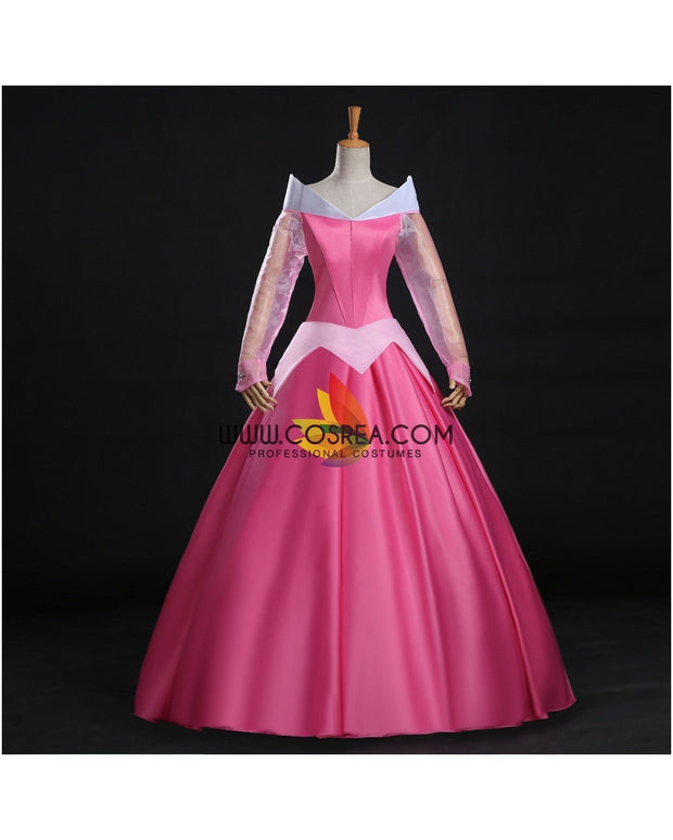 Princess Aurora Classic Pink Sleeping Beauty Cosplay Costume