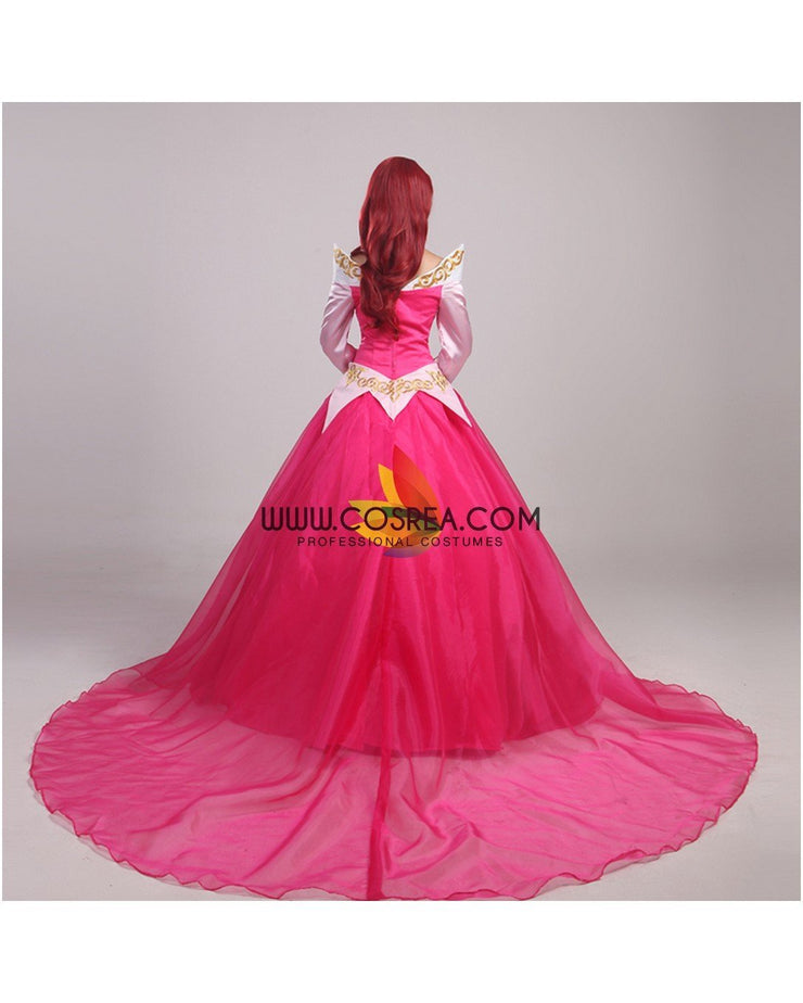 Princess Aurora Multilayer With Train Sleeping Beauty Cosplay Costume