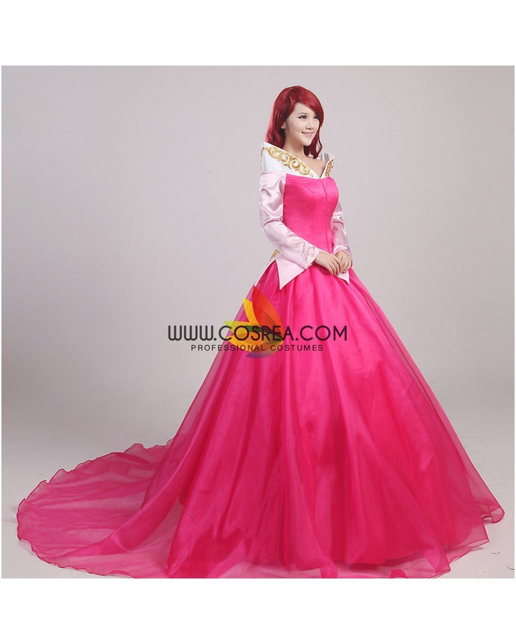 Princess Aurora Multilayer With Train Sleeping Beauty Cosplay Costume