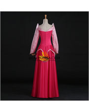 Princess Aurora Park Inspired Brocade Satin Sleeping Beauty Cosplay Costume