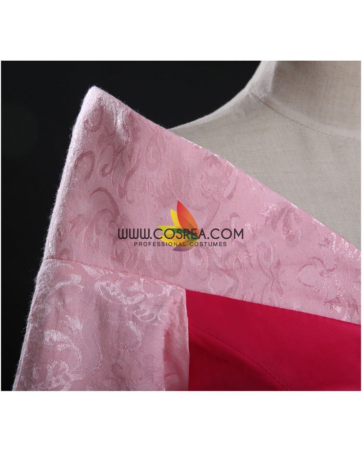Princess Aurora Park Inspired Brocade Satin Sleeping Beauty Cosplay Costume