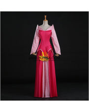 Princess Aurora Park Inspired Brocade Satin Sleeping Beauty Cosplay Costume
