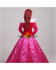 Princess Aurora Velvet Embroidered Sleeping Beauty Cosplay Costume