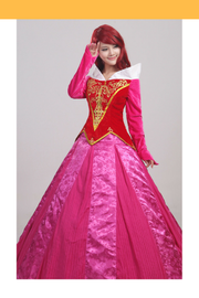 Cosrea Disney Sleeping Beauty Aurora Velvet Embroidered Cosplay Costume