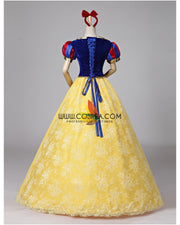 Princess Snow White Brocade Lace Cosplay Costume