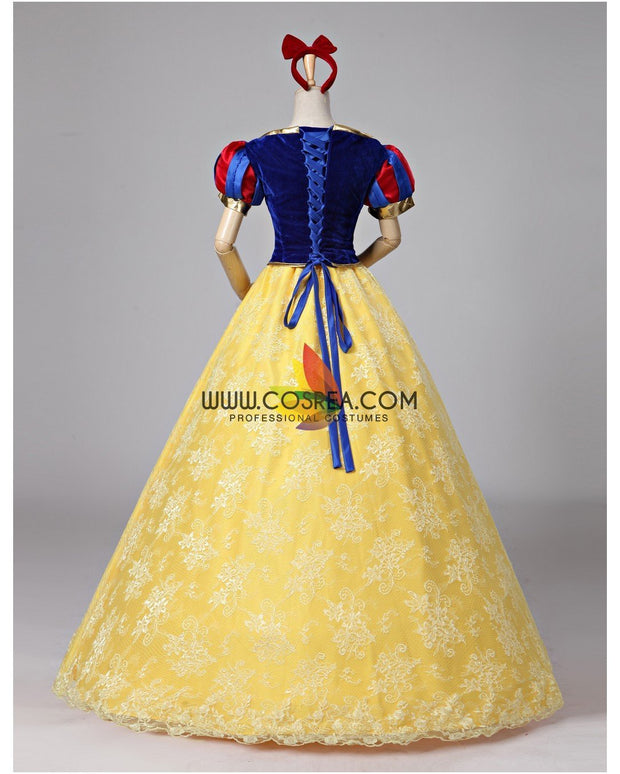 Princess Snow White Brocade Lace Cosplay Costume