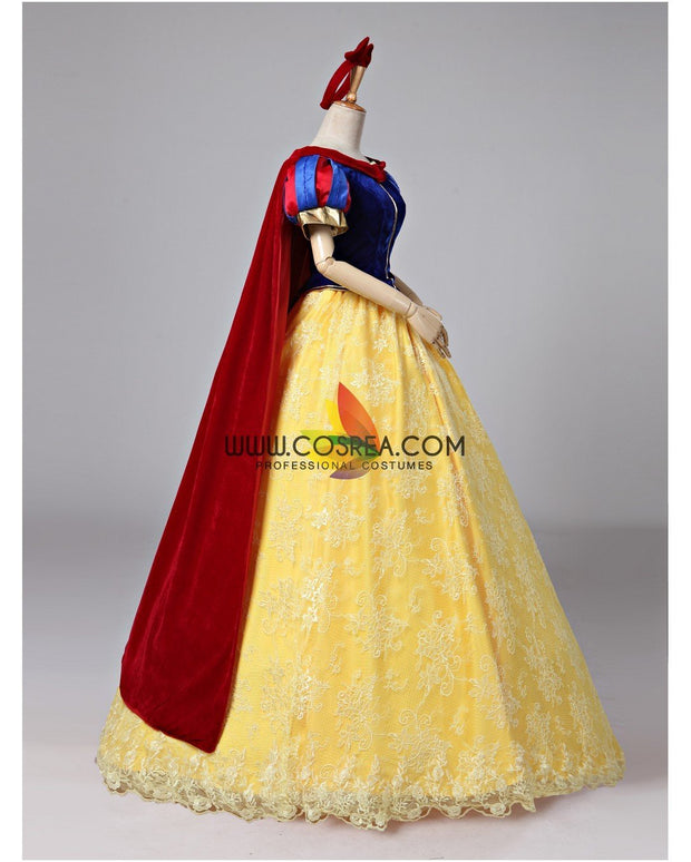 Princess Snow White Brocade Lace Cosplay Costume
