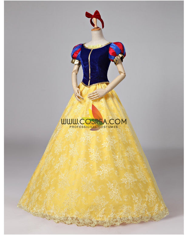 Princess Snow White Brocade Lace Cosplay Costume