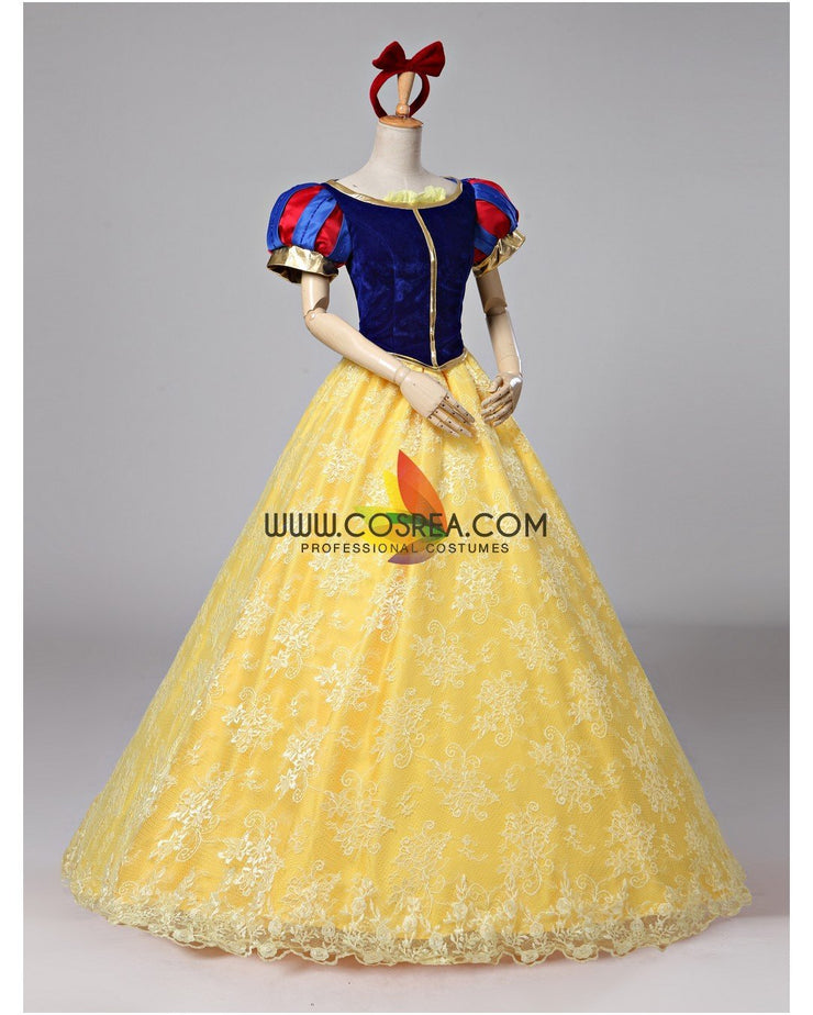 Princess Snow White Brocade Lace Cosplay Costume
