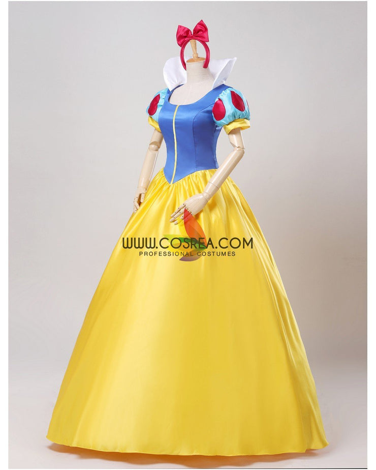 Princess Snow White Classic Satin Cosplay Costume