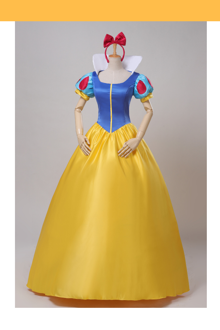 Princess Snow White Classic Satin Cosplay Costume Cosrea Cosplay