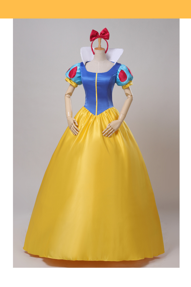 Cosrea Disney Snow White Classic Satin Cosplay Costume