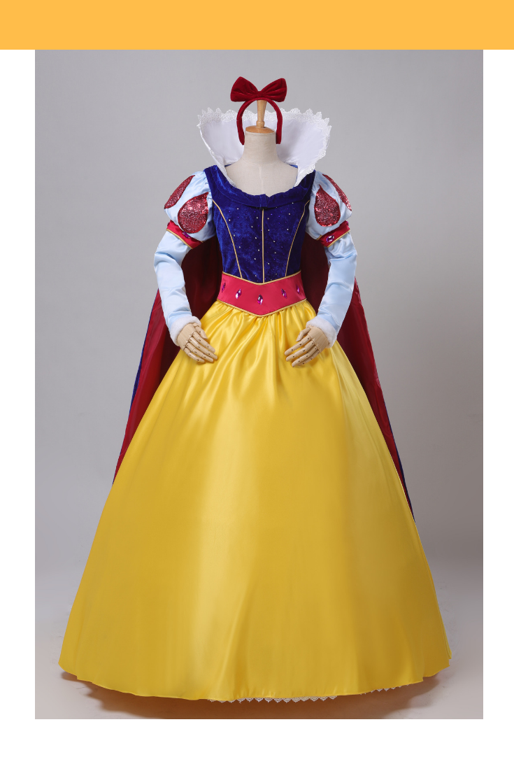 snow white long sleeve dress Princess Custom Cosplay Costume Without Boning / Concealed Zipper The Elizabeth snow Delaney V Neck Frill Colour:Light Blue 62 RCT-XYXY-202108