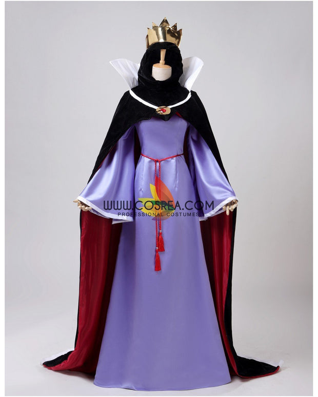 Princess Snow White Evil Queen Satin Cosplay Costume