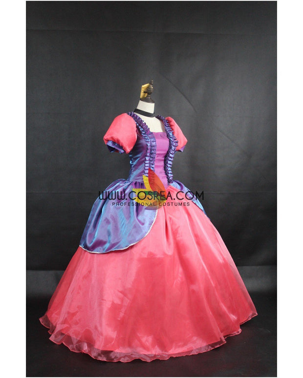 Step Sister Anastasia From Cinderella Gradient Satin Cosplay Costume