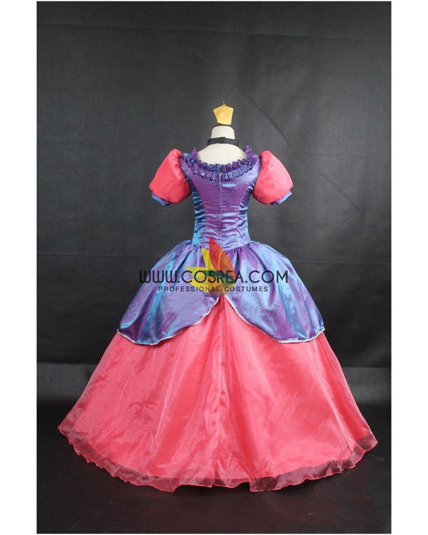 Step Sister Anastasia From Cinderella Gradient Satin Cosplay Costume