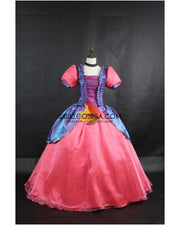 Step Sister Anastasia From Cinderella Gradient Satin Cosplay Costume
