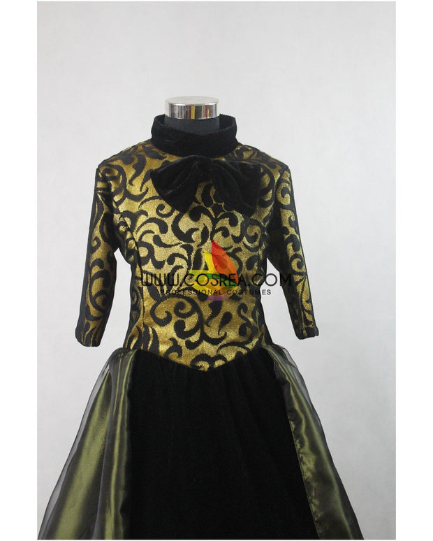 Stepmother's Cinderella Live Action Movie Dress Set With Custom Embroidered Floral Accents