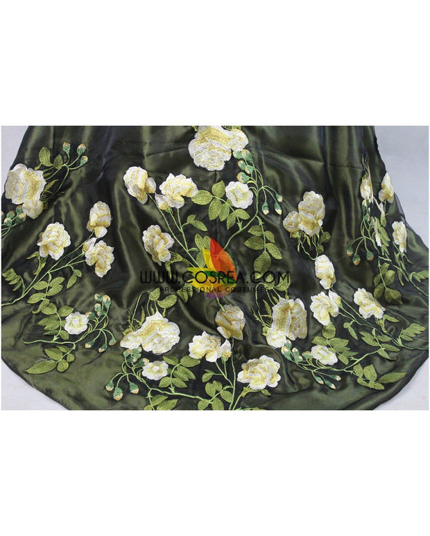 Stepmother's Cinderella Live Action Movie Dress Set With Custom Embroidered Floral Accents