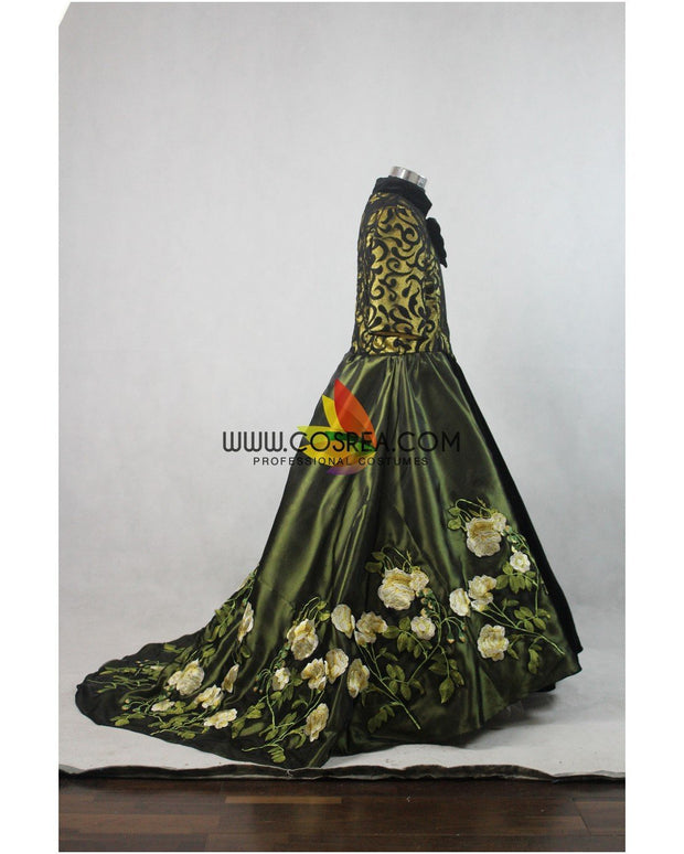 Stepmother's Cinderella Live Action Movie Dress Set With Custom Embroidered Floral Accents