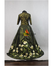 Stepmother's Cinderella Live Action Movie Dress Set With Custom Embroidered Floral Accents