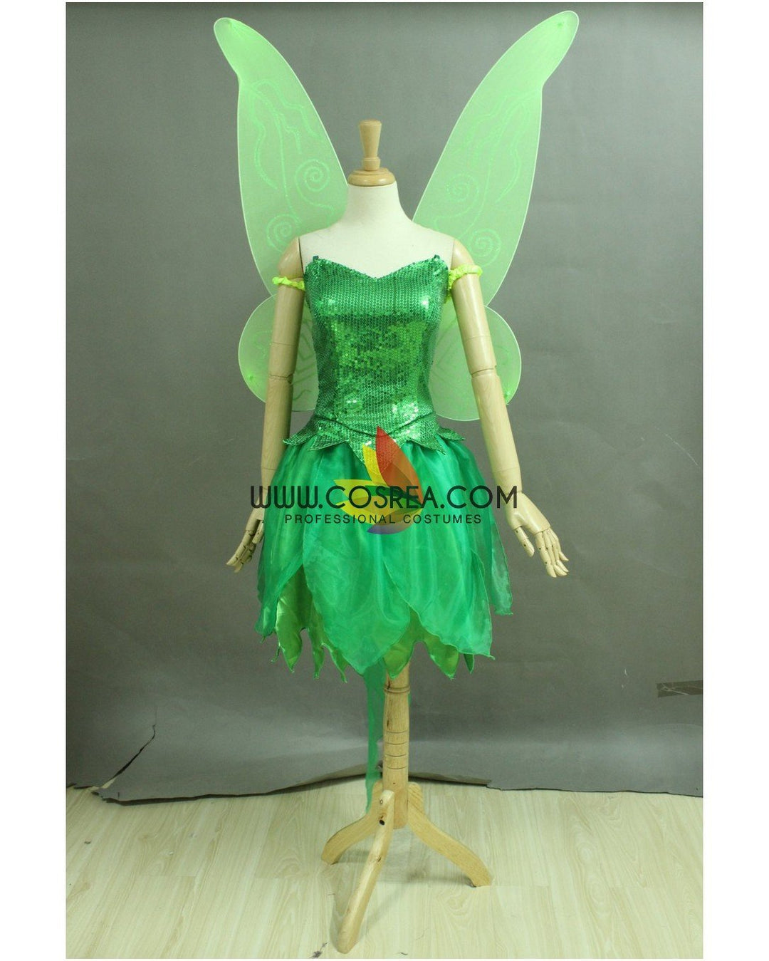 Tinkerbell Classic Sequin Fabric Cosplay Costume Tinkerbell Classic Sequin Fabric Cosplay Costume