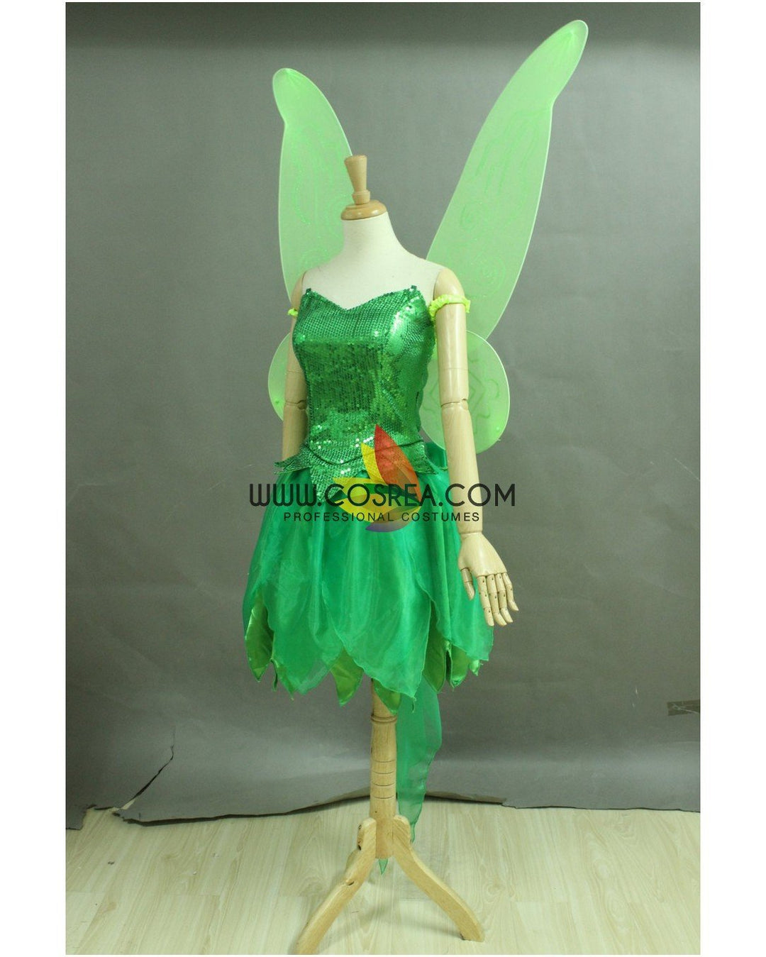 Tinkerbell Classic Sequin Fabric Cosplay Costume - Cosrea Cosplay Tinkerbell Classic Sequin Fabric Cosplay Costume - Cosrea Cosplay